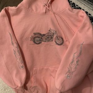 Pink hoodie